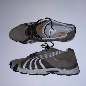 Puma Cell brown, orange logo. Ever grip soles men’s size 13